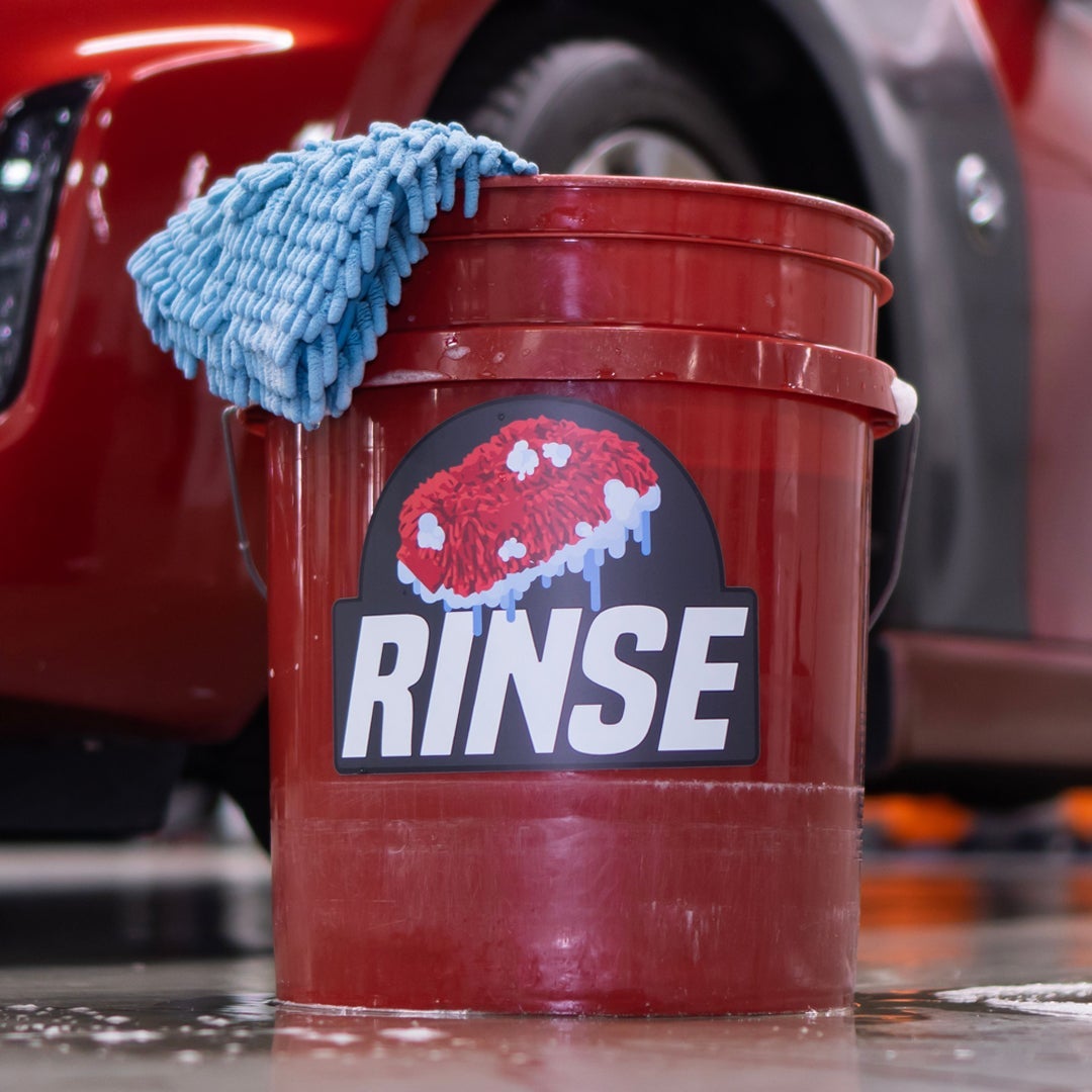 Professional 5 Gallon Car Wash Bucket - RED