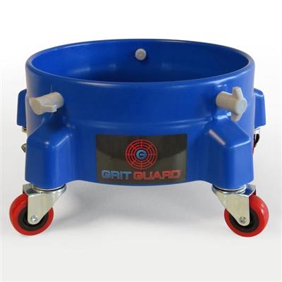 Red 5 Gallon Wash Bucket With Blue Grit Guard Insert