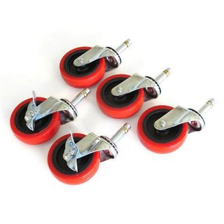 Grit Guard 5-Caster Bucket Dolly Red Casters