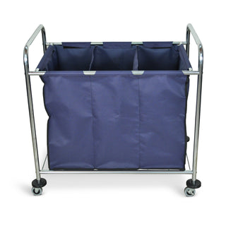 Luxor HL15 Divided Laundry Cart With Three-Way Divided Canvas Bag - Car Supplies WarehouseLuxorcartcartslaundry
