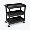 LUXOR TC111-B Large Cart With Three Shelves