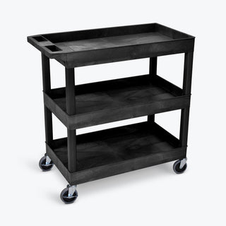 Luxor TC111-B Large Cart With Three Shelves - Car Supplies WarehouseLuxoraccessoriescartcarts