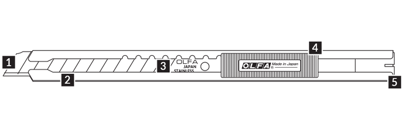 Olfa SVR-2 Auto-Lock Knife - Car Supplies WarehouseOlfabladecutterknife