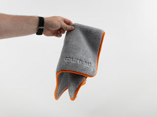 Pure:est - Microfiber Polishing Towel with Edge 16"x16" Grey/Orange - Car Supplies WarehousePure:estBody TowelBody towelsclay towel
