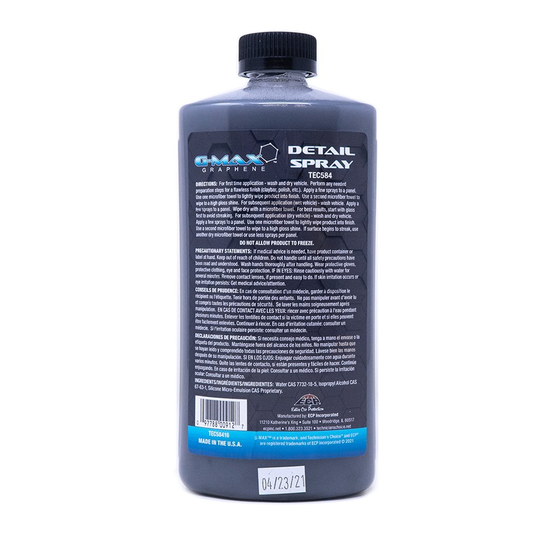 Technicians Choice TEC584 G-MAX Detail Spray (1 Gallon) – Horvath Chemical  & Supply