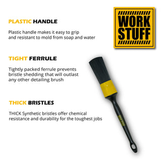 Work Stuff Detailing Brush - Stiff (Chemical Resistant) - Car Supplies Warehouse Work Stuffaccessoriesbrushbrushes
