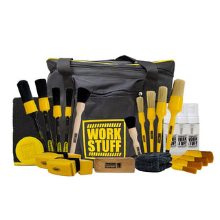 Work Stuff Professional Detailing Brush and Accessories Kit - Car Supplies Warehouse Work Stuffbagbagsbrush
